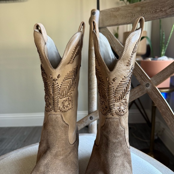 Free People Marco Delli Boho Butterfly Western Boots - Picture 6 of 16